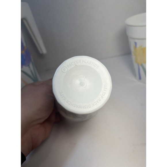 PackerWare Vintage 2 QT Floral Pitcher Made in USA‎ 2 Water Cups - Picture 8 of 9